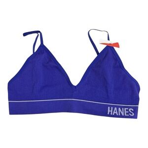 Hanes Women’s Adjustable Strap Wireless Bra – Large
